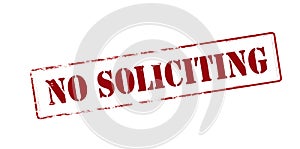 No soliciting