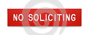 No Soliciting