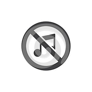 No sound button vector icon