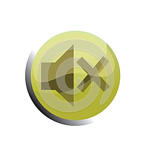 no sound button. Vector illustration decorative design