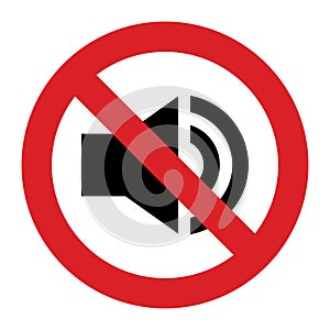 No sound sign