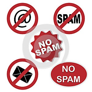 No spam icons photo