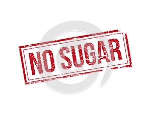 No sugar vector stamp