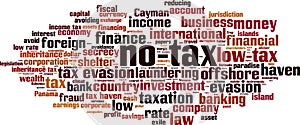 No tax word cloud