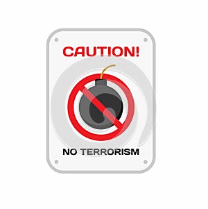 No Terrorism Icon