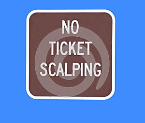 No ticket scalping