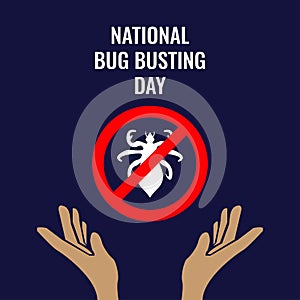 No Ticks Vector Icon. National Bug Buster Day Design Concept, suitable for social media post templates, posters, greeting cards, b