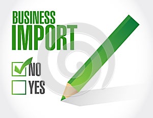 no to business imports. illustration design