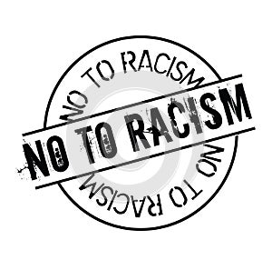 No to racism stamp on white