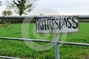 No Trespass Sign photo