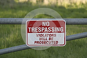 No Trespassing Sign photo