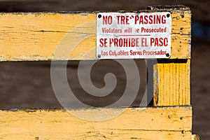 No Trespassing Sign