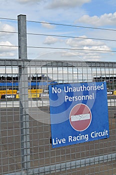 No unauthorised personnel sign.