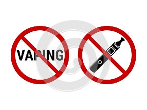 No vaping icons