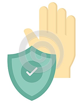 no virus spread Flat Style vector icon which can easily modify or edit