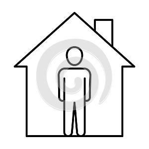 no virus spread Flat Style vector icon which can easily modify or edit