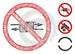 No VPN Polygonal Web Vector Mesh Illustration