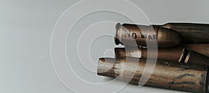 No war in a bullet, in a web banner format