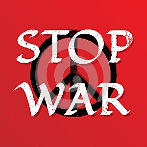 No War Just Peace Poster Vector Design Illustration Icon Freedom Stop and Typology with Background.