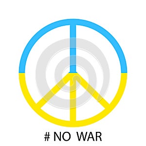 No war sign, great design for any purposes. Peace symbol. Love symbol. Vector illustration. stock image.