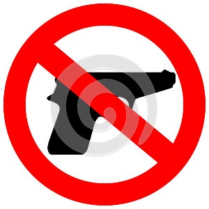 No weapon sign