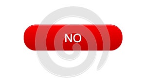 No web interface button red color design, online application, internet service photo