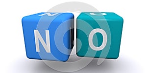 No word block on white