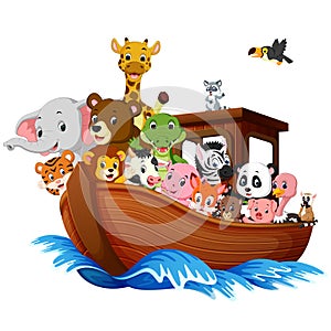 Noah`s Ark cartoon