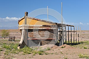 Noah`s Ark decoration set in Atlas Corporation Studios in Ouarzazate, Morocco