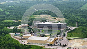 Noah's ark replica museum at Ark Encounter Theme Park in Williamstown, Kentucky, USA