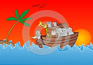 Noahs ark vector