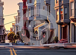 Nob Hill neighborhood in San Francisco, California USA. photo
