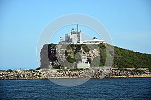 Nobbys Lighthouse, view from Shipwreck breakwall