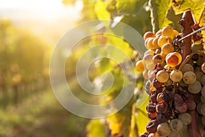 Noble rot of a wine grape,