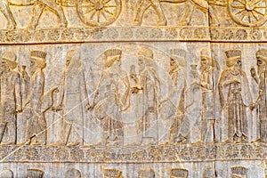 Noblemen relief detail Persepolis