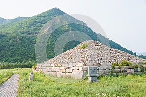 Noblemen's Cemetery at Shanchengxia in Ji'an, Jilin, China. It is part of UNESCO World Heritage Site - Capital Cities