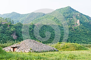 Noblemen's Cemetery at Shanchengxia in Ji'an, Jilin, China. It is part of UNESCO World Heritage Site - Capital Cities