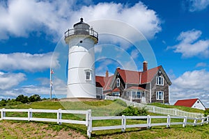 Nobska Point Lighthouse in Cape Cod Massachusetts, USA