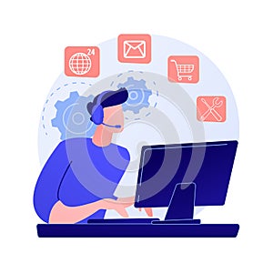 Tech support vector concept metaphor photo