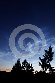 Noctilucent clouds