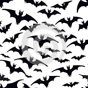 Nocturnal bats flutter, AI-Images