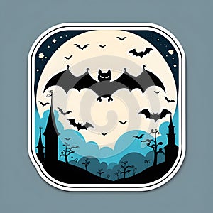 Nocturnal bats flutter, AI-Images