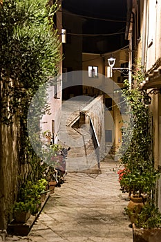 Nocturnal Elegance of Porto Ercole: Moonlit Tranquility on Argentario\'s Shores