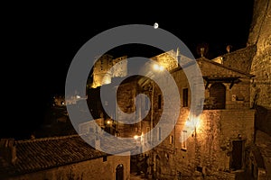 Nocturnal Enchantment: Sorano\'s Timeless Beauty under the Stars