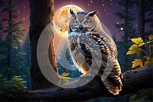Nocturnal Majesty: The Owl's Haunting Call