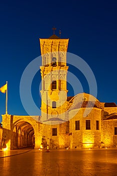 Nocturnal view of The Church of Saint Lazarus