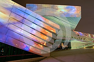 Nocturne of modern building