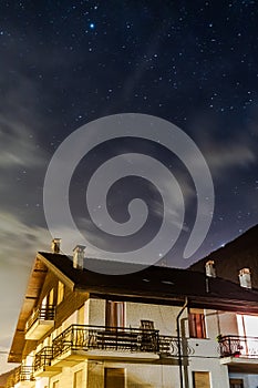 Nocturne sky during Italian summer photo