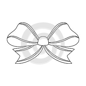 Node, ornamentals, frippery, and other web icon in outline style.Bow, ribbon, decoration, photo
