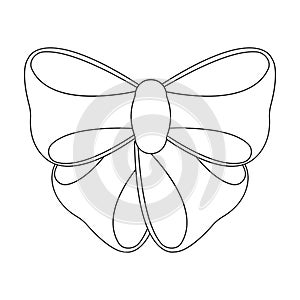 Node, ornamentals, frippery, and other web icon in outline style.Bow, ribbon, decoration, photo